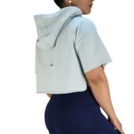 کراپ زنانه کلاه دار نخ پنبه کد 5427 - تصویر 26
