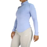 سویشرت زنانه نیم زیپ اندامی 05115