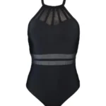 مایو (اسلیپ) زنانه تک رنگ مشکی کد 253