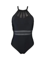 مایو (اسلیپ) زنانه تک رنگ مشکی کد 253