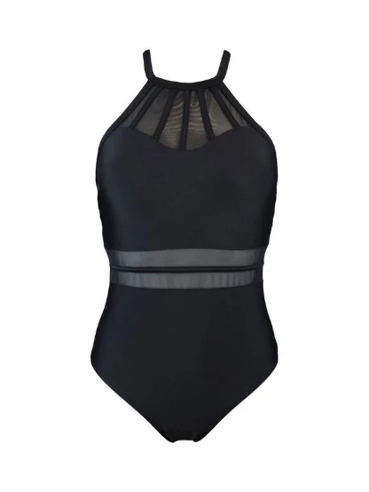 مایو (اسلیپ) زنانه تک رنگ مشکی کد 253