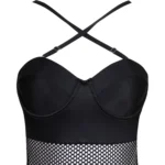 مایو زنانه یه تکه کاپدار جلو تور 278 - Image 6