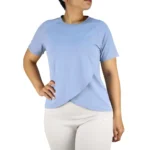 تیشرت زنانه جلوضربدری سوزنی جیمشارک کد 23203 - Image 5