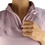 تیشرت زنانه نیم زیپ اندامی 5503 - Image 10