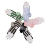 جوراب زنانه نیم ساق راه راه ESPANO 8026