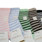 جوراب زنانه نیم ساق راه راه ESPANO 8026 - Image 3