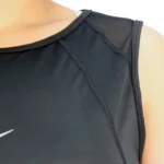 جزئیات پنل مش سرشانه تاپ ورزشی زنانه نایکی 1332 مشکی