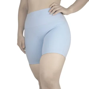 بایکر ورزشی کوتاه زنانه اویشو 3510 رنگ آبی روشن نمای جلو