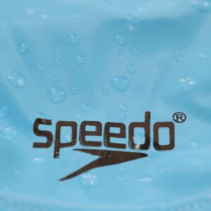 کلاه شنا اسپیدو آبی روشن با طرح قطرات آب