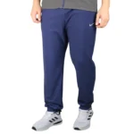 ست سویشرت و شلوار اسلش مردانه تنفسی نایک 18555 سرمه‌ای و طوسی نمای جلوی شلوار اسلش