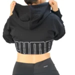 پشت کراپ زنانه پوما 5764 مشکی با نوشته بزرگ PUMA
