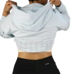 پشت کراپ زنانه پوما کد 5764 آبی روشن با نوشته PUMA