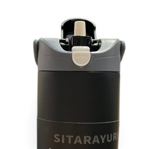 جزئیات باز شدن تراول ماگ آسان نوش SITARAYURI کد 1342 رنگ مشکی طوسی
