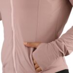 سویشرت زنانه نانو تنفسی آدیداس A7104 صورتی جزئیات جیب و سرآستین